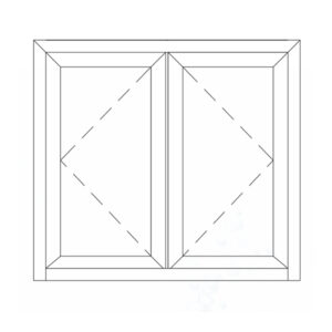 70 Series hinge door swing outward (thermal break)
